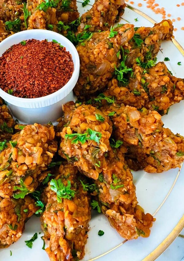 Chunky Vegan Red Lentil Kofte (Vospov Kofte)