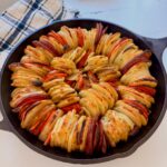 Garlic Butter Mandoline Potatoes Drizzled with Date Molasses